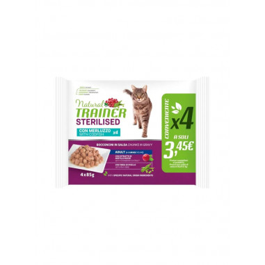NATURAL TRAINER sterilised flow pack cod 4x85 G, shop Online