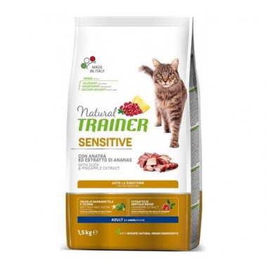 NATURAL TRAINER sensitive anatra e concentrato di ananas 1,5 KG