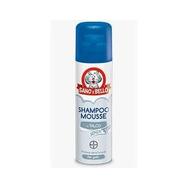 Sano E Bello Shampoo Mousse Cats Talcum Powder Scent 200ml