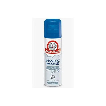 Sano E Bello Shampoo Mousse Gatti Profumo Di Talco 200ml