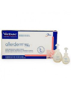 Allerderm spot on for dogs and cats under 10kg 6 pipettes 2ml