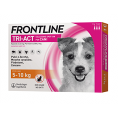 Frontline tri-act 5/10 kg (3pipette) Antiparassitario per cani