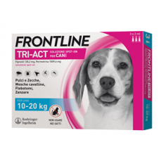Frontline tri-act 10/20 kg (3pipette) Antiparassitario per cani