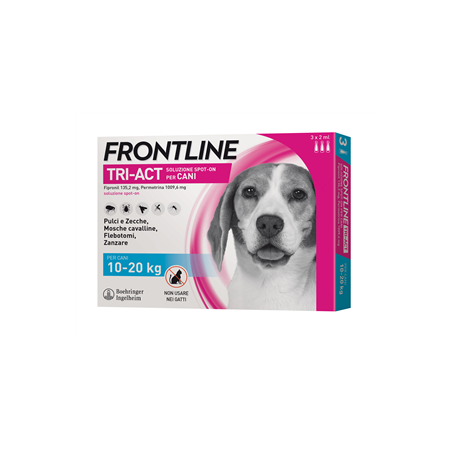 Frontline tri-act 10/20 kg (3pipette) Antiparasitic for dogs