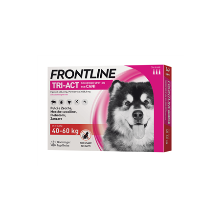 Frontline tri-act 40/60 kg (3pipette) Antiparasitic for dogs