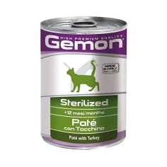 MONGE GEMON STERILIZED CAT PATE' TACCHINO 400 G Miglior Prezzo