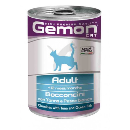 MONGE GEMON CAT TUNA AND WHITE FISH 415 G, shop Online