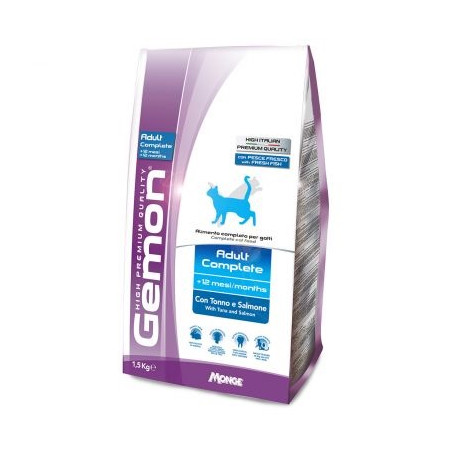 MONGE GEMON CAT ADULT TONNO E SALMONE 1,5KG Miglior Prezzo