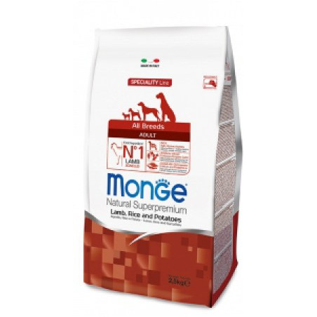 MONGE ALL BRE ADULT AGNELLO 2,5KG Miglior Prezzo