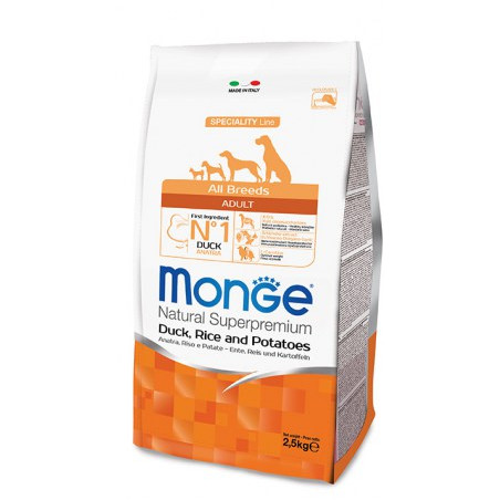 MONGE ALL BRE ADULT ANATRA 2,5KG Miglior Prezzo
