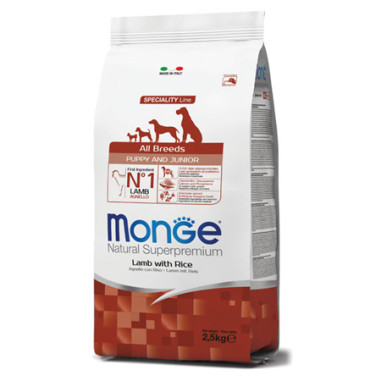 MONGE ALL BRE PUPPY AGNELLO 2,5KG Miglior Prezzo