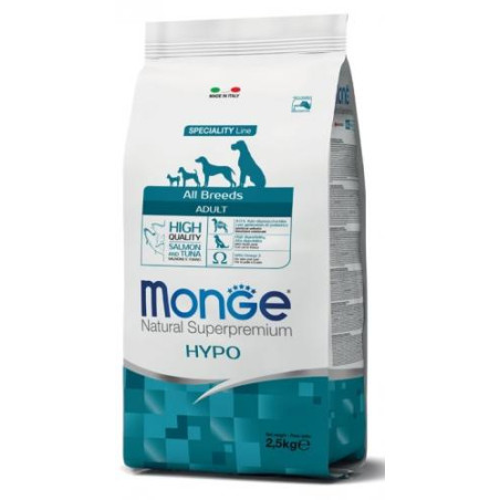 MONGE HYPOALLERGENIC SALMONE E TONNO 2,5KG Miglior Prezzo