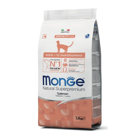 MONGE CAT MONO ADULT SALMONE 1,5KG Miglior Prezzo