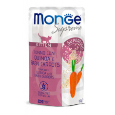 MONGE SUPREME KITTEN TONNO QUINOA E BABY CARROTS 80GR Miglior