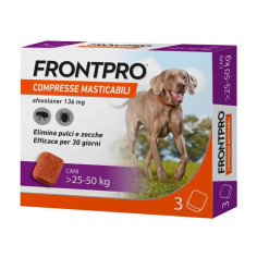 FRONTPRO 25-50 KG 3 COMPRESSE ANTIPARASSITARIE Miglior Prezzo