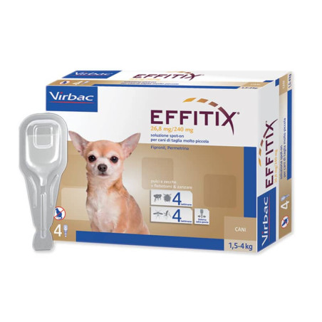 EFFITIX TOY 0/4 KG (4 pipette) antiparassitario Miglior Prezzo