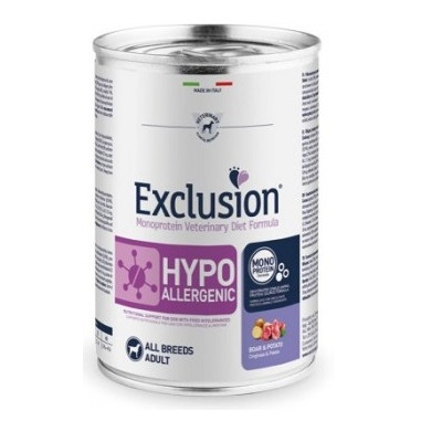 EXCLUSION DOG DIET HYPOALLERGENIC ADULT WILD BOAR POTATOES