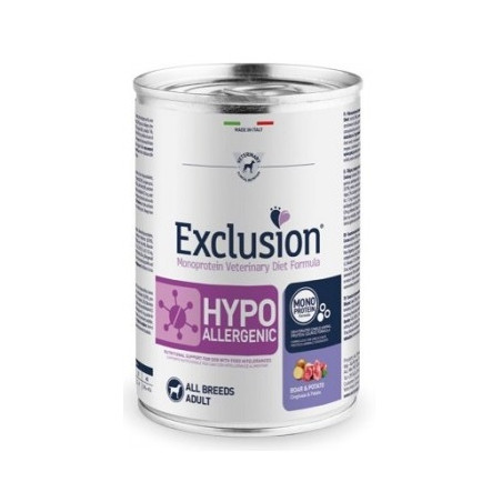 EXCLUSION CANE DIET HYPOALLERGENIC ADULT CINGHIALE PATATE 400GR