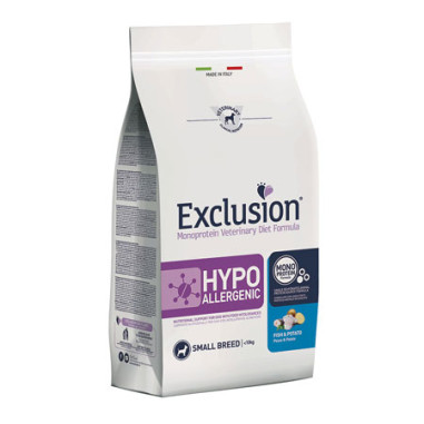 EXCLUSION DOG DIET HYPOALLERGENIC S ADULT FISH POTATOES 2KG