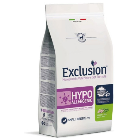 EXCLUSION CANE DIET HYPOALLERGENIC S ADULT INSETTI PISELLI 2KG