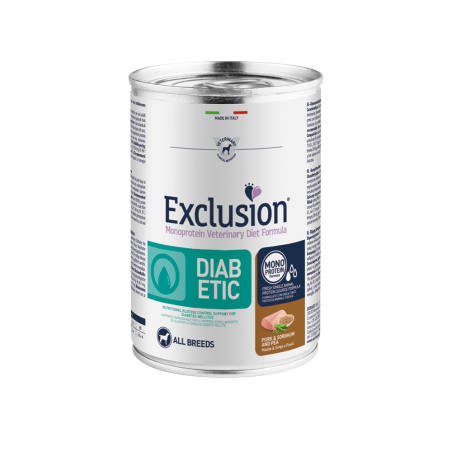 EXCLUSION CANE DIET DIABETIC ADULT MAIALE SORGO PISELLI 200GR