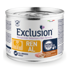 EXCLUSION DOG DIET RENAL ADULT PORK SORGHUM RICE 200GR, shop