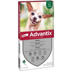 Advantix green 1.5/4 kg (6 pipettes) Antiparasitic for dogs