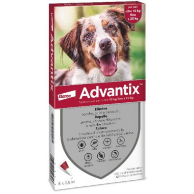 Advantix red 10/25 kg (6 pipettes) Antiparasitic for dogs, shop