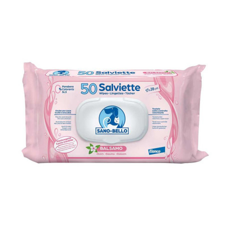 SANO E BELLO CLEANSING WIPES BALM 50 PIECES, shop Online
