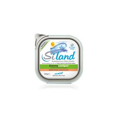 SILAND DOG DERMOCORTIPET DEER PÂTÉ POTATOES 300GR (TRAY), shop