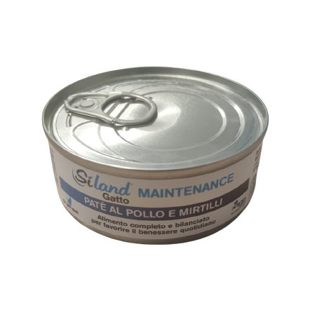 SILAND GATTO MAINTENANCE PATE' POLLO MIRTILLI 85GR (lattina)