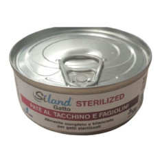 SILAND GATTO STERILIZED PATE' TACCHINO FAGIOLINI 85GR (lattina)