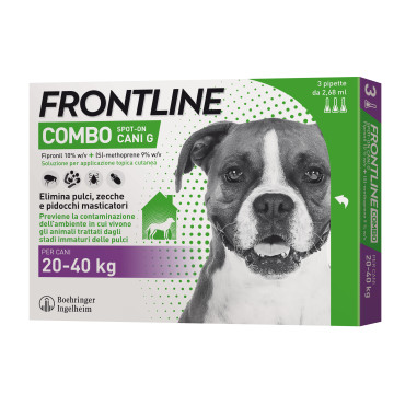 Frontline Combo 20-40 KG (3 pipettes), shop Online