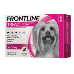 Frontline tri-act 2/5 kg (6pipette) Antiparassitario per cani