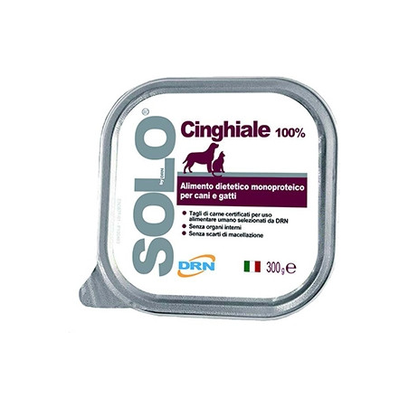 DRN solo cane/gatto monoproteico cinghiale 300 gr Miglior Prezzo
