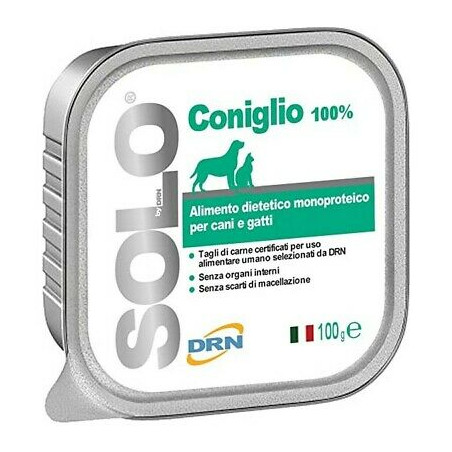 DRN solo cane/gatto monoproteico coniglio 300 gr Miglior Prezzo
