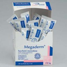 Megaderm 4 ML 32 sacchetti per cani e gatti inferiori 10KG