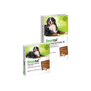 Drontal Multi Flavour XL 35 KG 8 tablets, shop Online