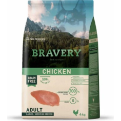 BRAVERY ADULT MEDIUM LARGE POLLO 4 KG Miglior Prezzo