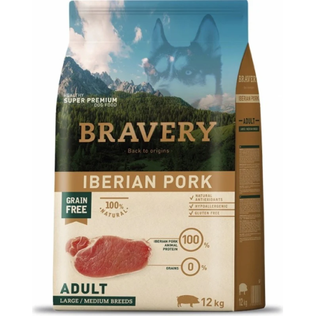 BRAVERY ADULT MEDIUM-LARGE MAIALE 12KG Miglior Prezzo