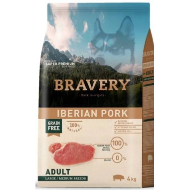 BRAVERY ADULT MEDIUN-LARGE MAIALE 4KG Miglior Prezzo