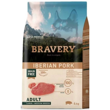 BRAVERY ADULT MEDIUN-LARGE MAIALE 4KG Miglior Prezzo
