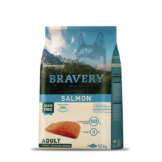 BRAVERY ADULT MEDIUM MAXI SALMONE 12KG Miglior Prezzo