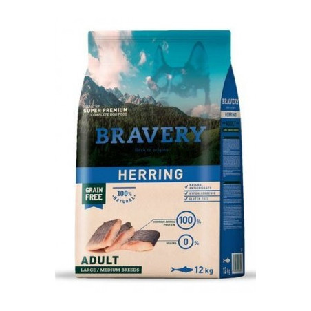 BRAVERY ADULT MEDIUM MAXI ARINGA 12KG Miglior Prezzo