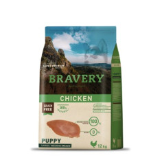 BRAVERY PUPPY MEDIUM MAXI CHICKEN 12KG, shop Online