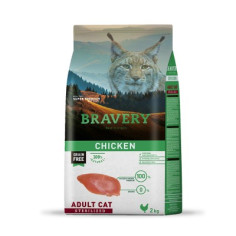 BRAVERY CAT ADULT STERILIZED CHICKEN 2KG, shop Online