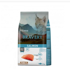 BRAVERY KITTEN CAT SALMON 2KG, shop Online