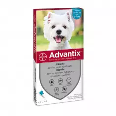 Advantix celeste 4/10 kg (4 pipette) Antiparassitario per cani
