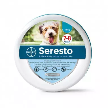 Bayer Seresto dogs up to 8 kg (38 cm), shop Online