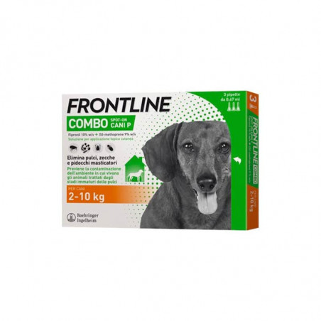 Frontline Combo 2/10 kg (3 pipette) Miglior Prezzo